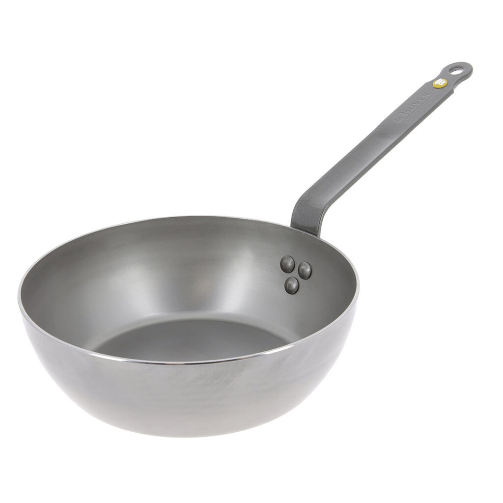 de Buyer MINERAL B Carbon Steel Country Fry Pan – 9.5″