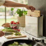 Joseph Joseph Folio™ Steel 3-Piece Bamboo Cutting Board Set With Stainless-Steel Case