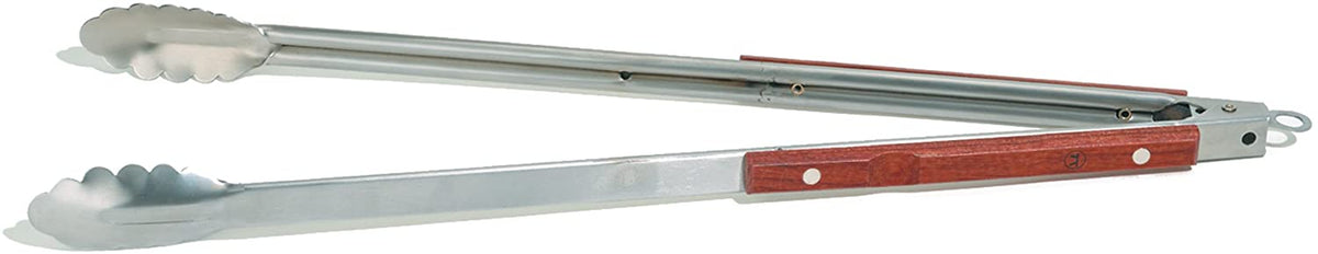 616LEbWizCL._AC_SL1500.jpg Outset BBQ Tongs Extra-Long Rosewood Handles