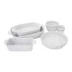 Henckels 8-pc Ceramic Bakeware Set – White