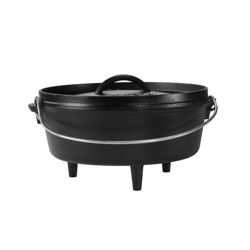 Lodge 14 Inch / 10 Quart Cast Iron Deep Camp Dutch Oven