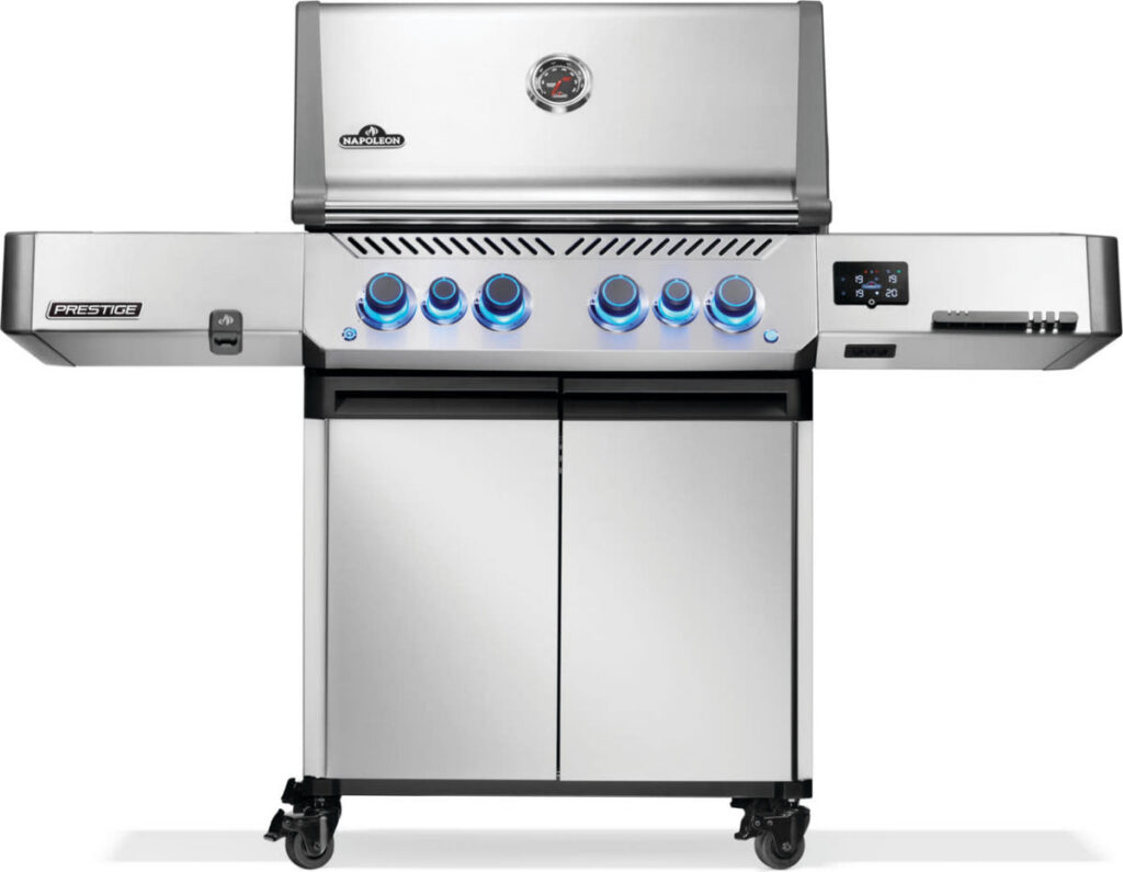 Napoleon Prestige® 500 Connected RSIB (Stainless Steel) W/ Infrared Side/Rear Burners & Rotisserie – Propane P500VXRSIBPSS